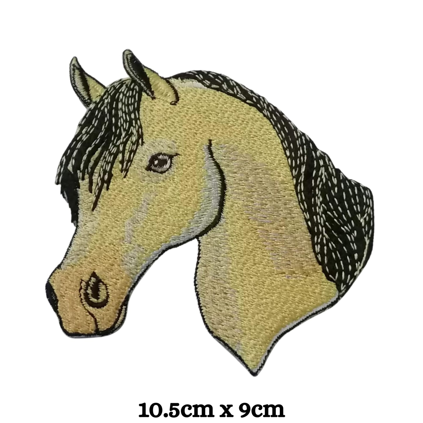 Horse face Animal Embroidery Iron-On Patches for Clothing Sew-On Applique for DIY Crafts Denim Jackets Jeans Backpacks