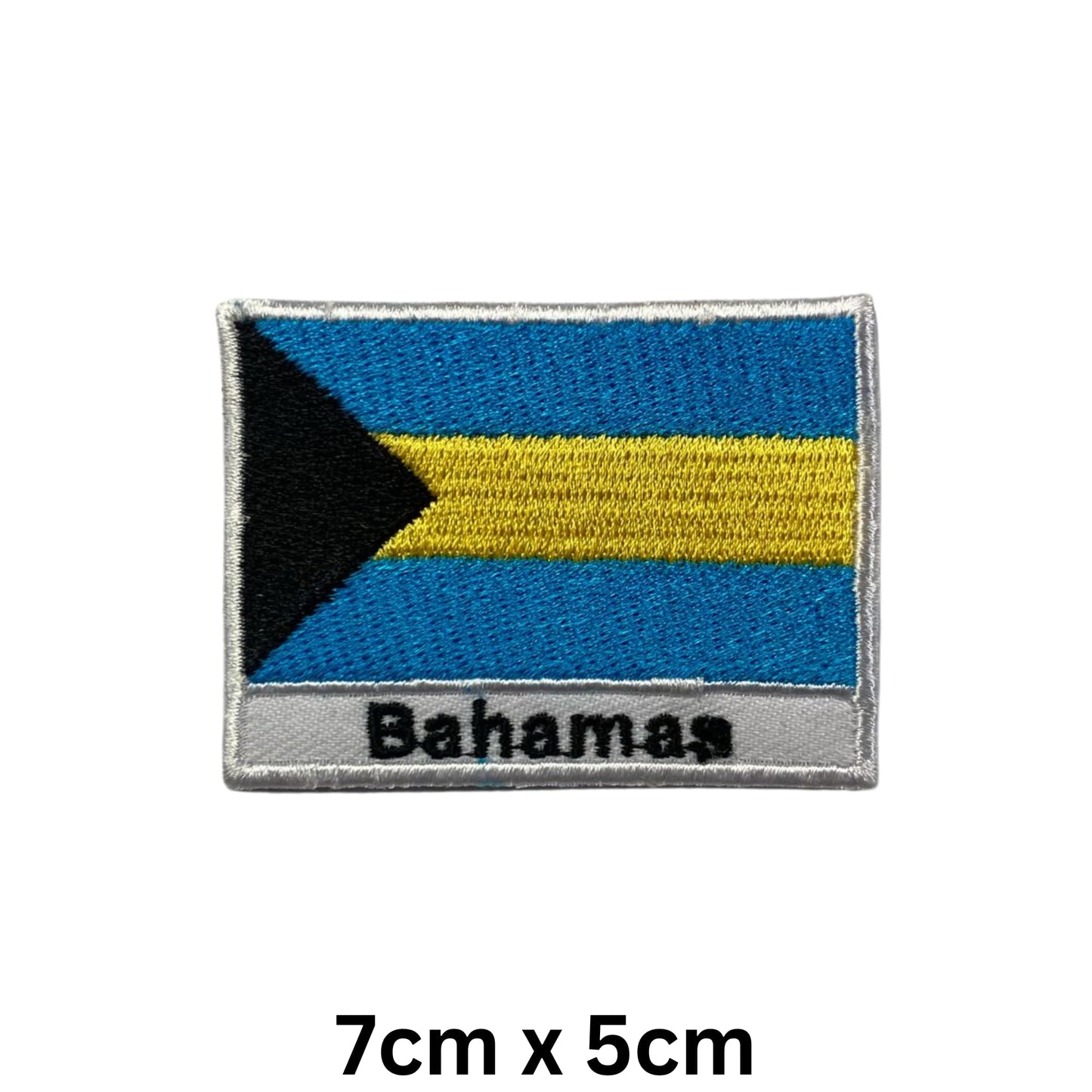 National Country Flag Iron On Patch, Set of 3, Embroidered Fabric Applique, 7cm x 5cm, Rectangular, United Kingdom Theme, for Jackets, Bags, Hats and Crafts (A-J)