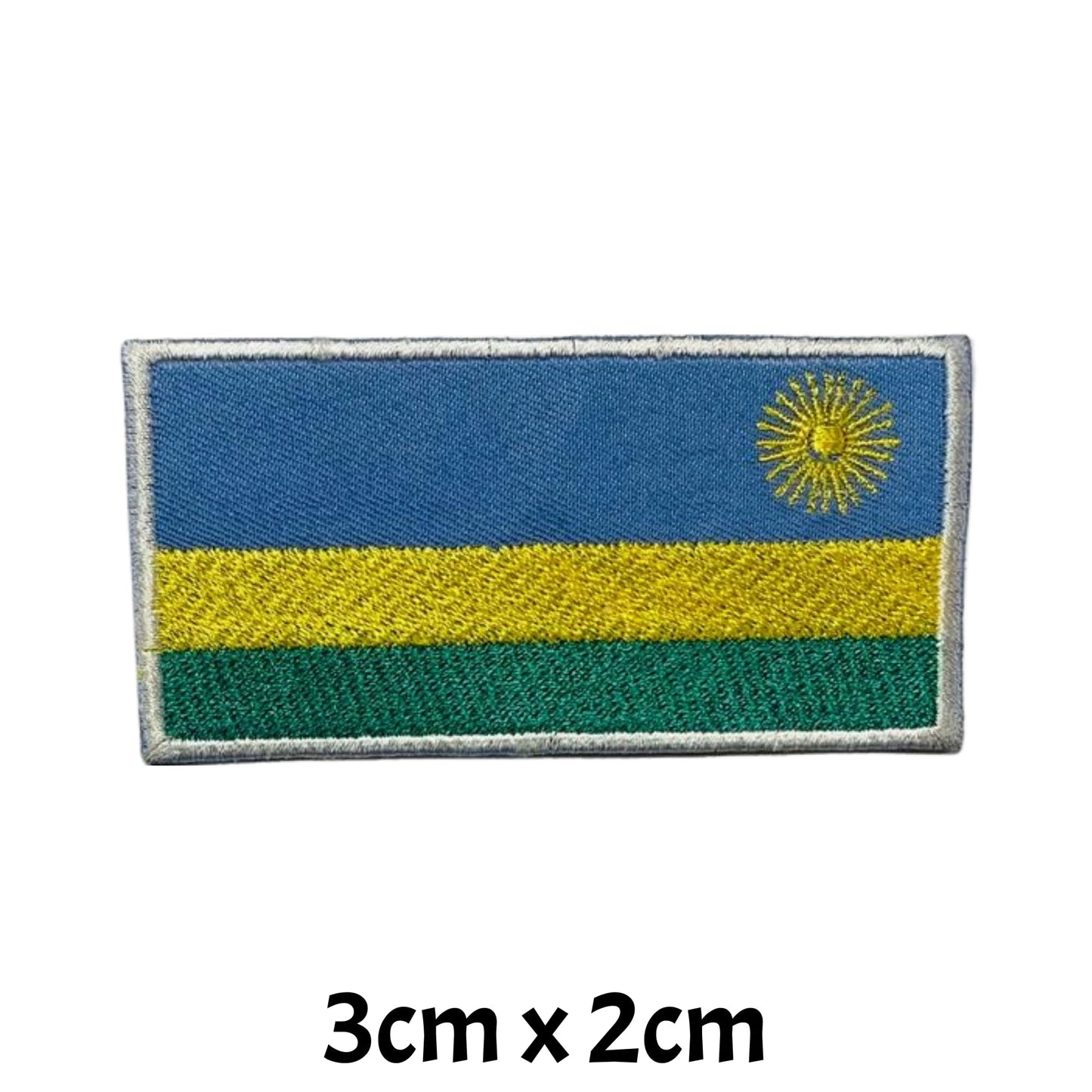 All Country Flag Patches (3 × 2 cm), Embroidered Iron-On/Sew On National Flags, Badge Traveler Gift Patch for Jacket, Backpack, Hat DIY Craft (T-Z)