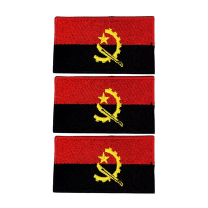 3 Pieces All Countries Flag Patches, 7×4 cm Embroidered Iron-On/Sew On National Flags, World Country Badge Appliques for Vest, Jacket, Backpack, Hat, (T-Z)