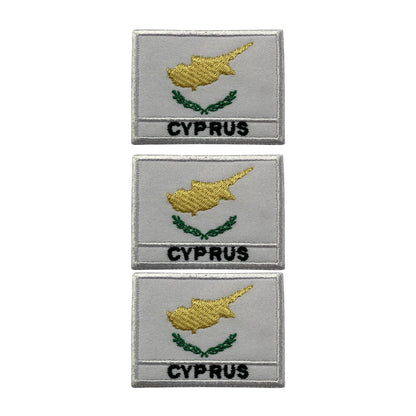 National Country Flag Iron On Patch, Set of 3, Embroidered Fabric Applique, 7cm x 5cm, Rectangular, United Kingdom Theme, for Jackets, Bags, Hats and Crafts (A-J)