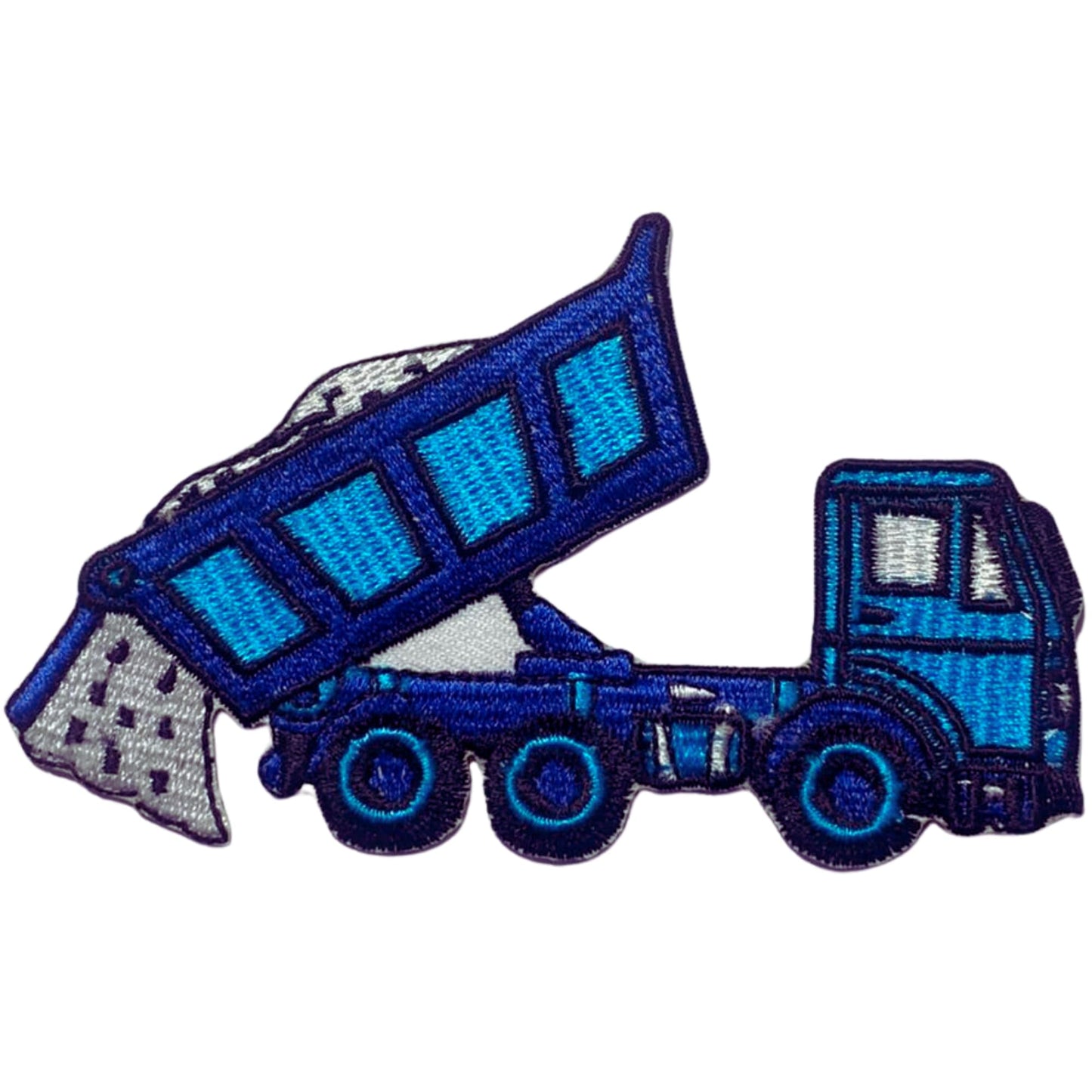 Mud and Sand Construction Loader Embroidery Iron-On Patches for Clothing Sew-On Applique for DIY Crafts Denim Jackets Jeans Backpacks