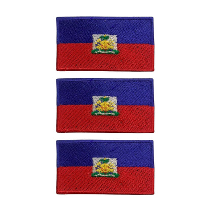 3 Pieces All Countries Flag Patches, 7×4 cm Embroidered Iron-On/Sew On National Flags, World Country Badge Appliques for Vest, Jacket, Backpack, Hat, (T-Z)