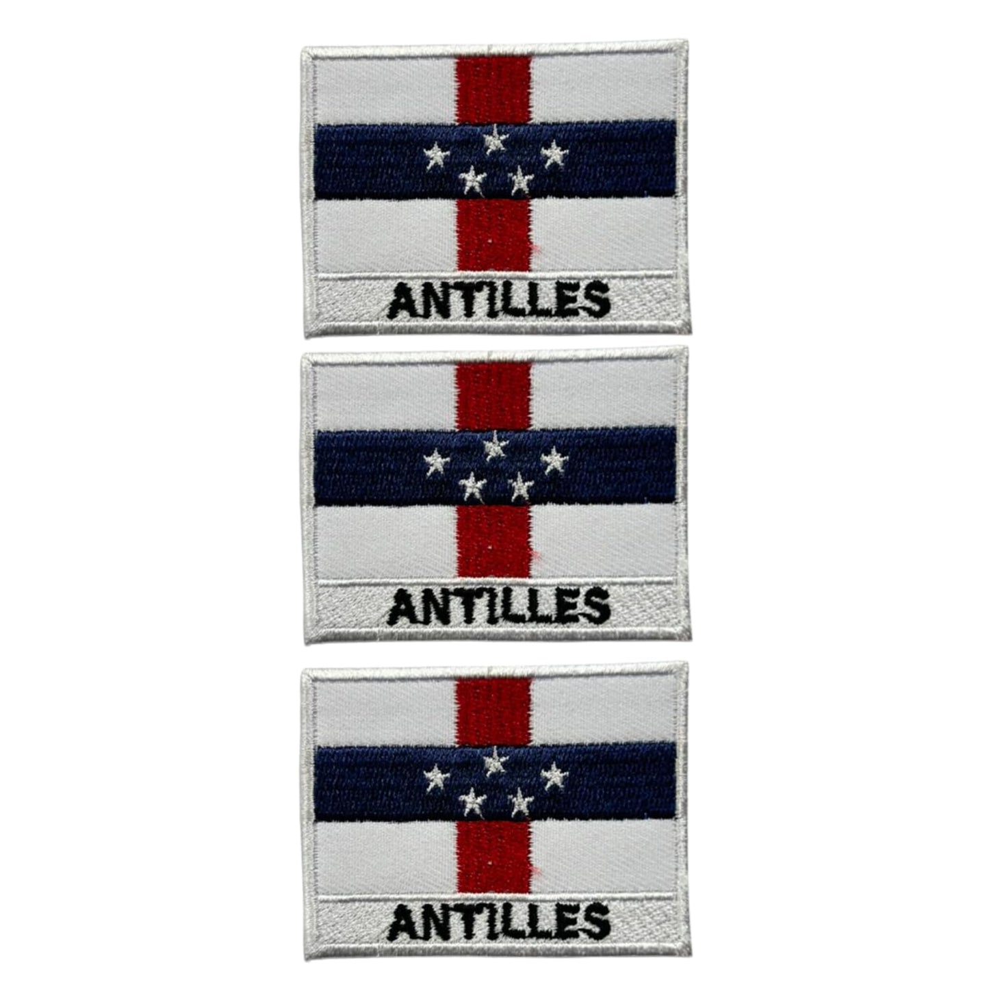 National Country Flag Iron On Patch, Set of 3, Embroidered Fabric Applique, 7cm x 5cm, Rectangular, United Kingdom Theme, for Jackets, Bags, Hats and Crafts (A-J)