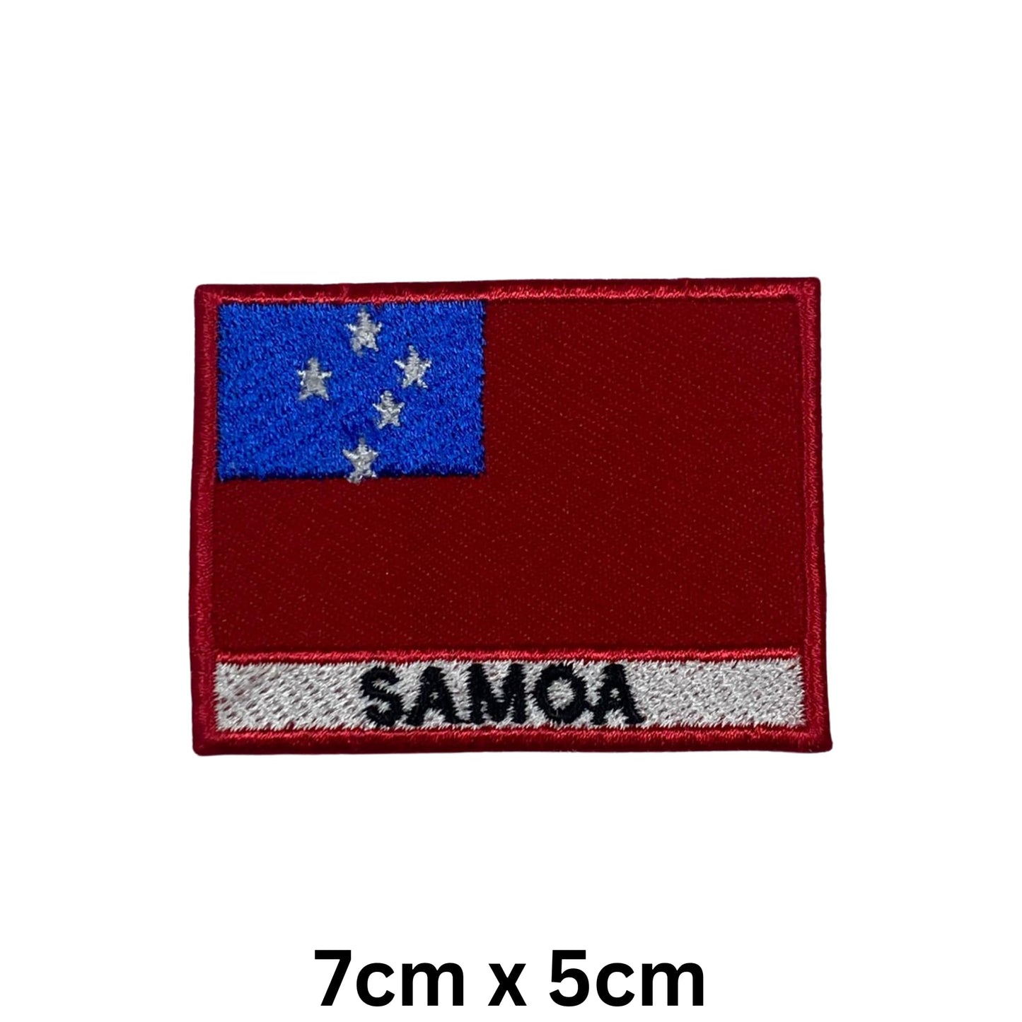 National Country Flag Iron On Patch, Set of 3, Embroidered Fabric Applique, 7cm x 5cm, Rectangular, United Kingdom Theme, for Jackets, Bags, Hats and Crafts (A-J)
