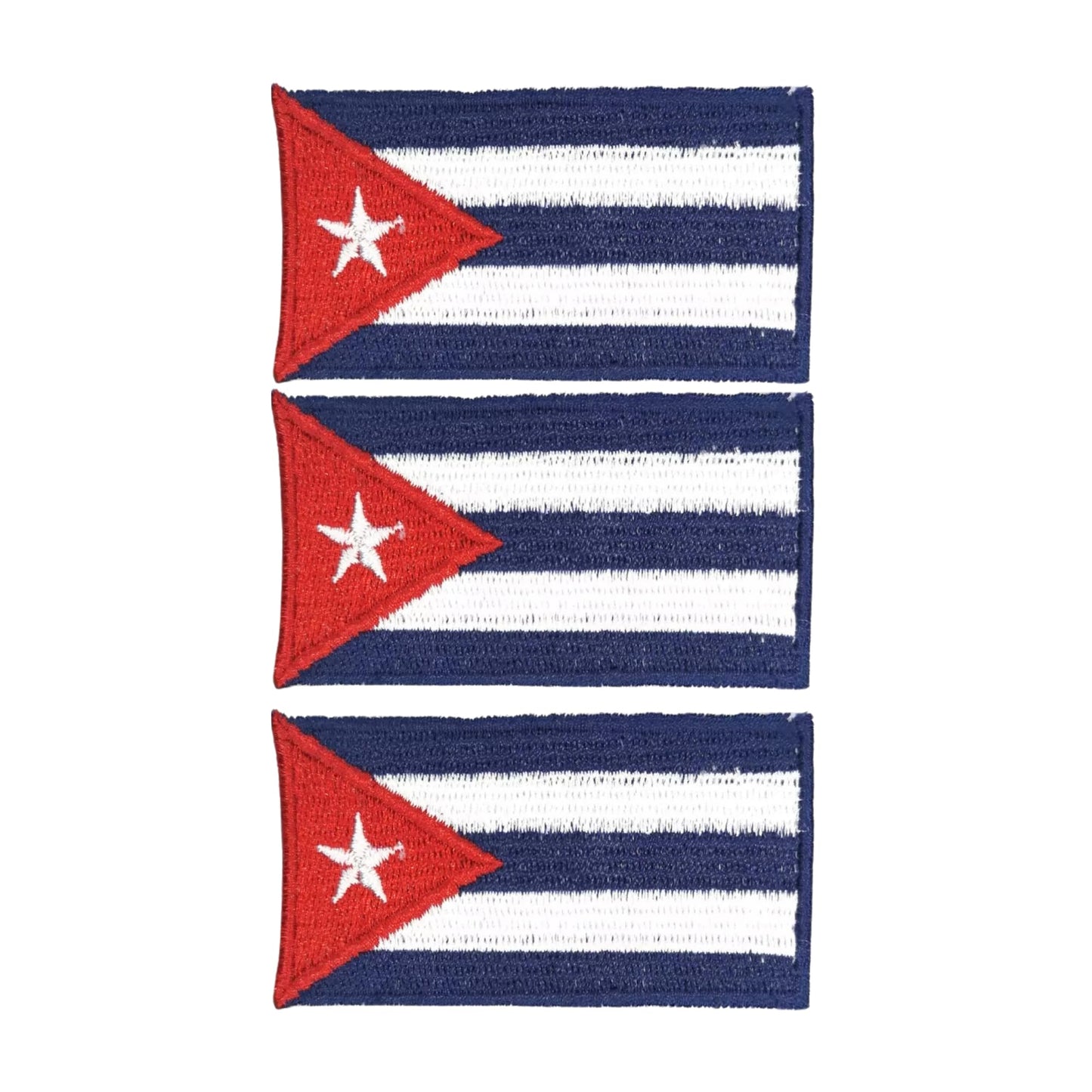 3 Pieces All Countries Flag Patches, 7×4 cm Embroidered Iron-On/Sew On National Flags, World Country Badge Appliques for Vest, Jacket, Backpack, Hat, (K-S)