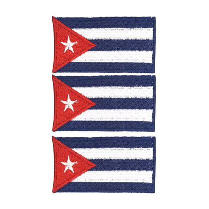 3 Pieces All Countries Flag Patches, 7×4 cm Embroidered Iron-On/Sew On National Flags, World Country Badge Appliques for Vest, Jacket, Backpack, Hat, (K-S)