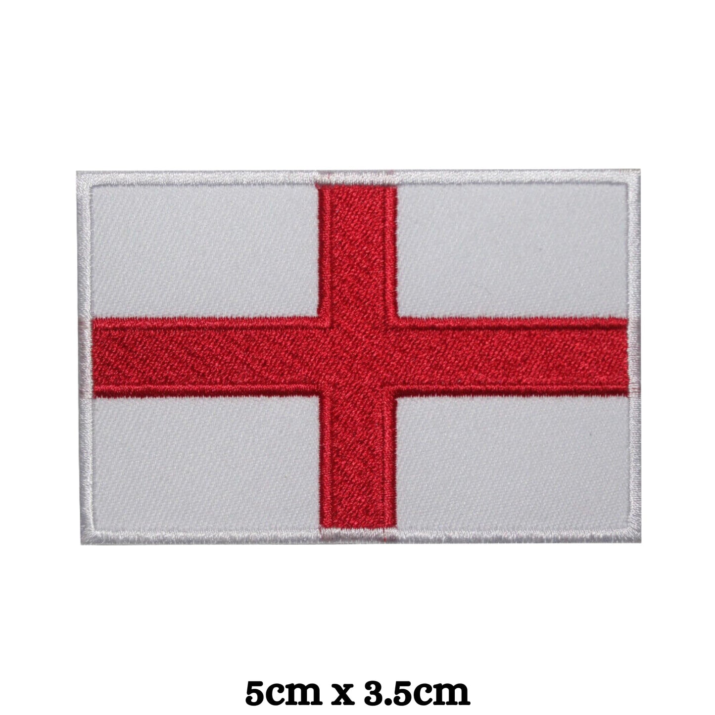 England National Flag Embroidery Iron-On Patches for Clothing Sew-On Applique for DIY Crafts Denim Jackets Jeans Backpacks