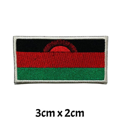 All Country Flag Patches (3 × 2 cm), Embroidered Iron-On/Sew On National Flags, Badge Traveler Gift Patch for Jacket, Backpack, Hat DIY Craft