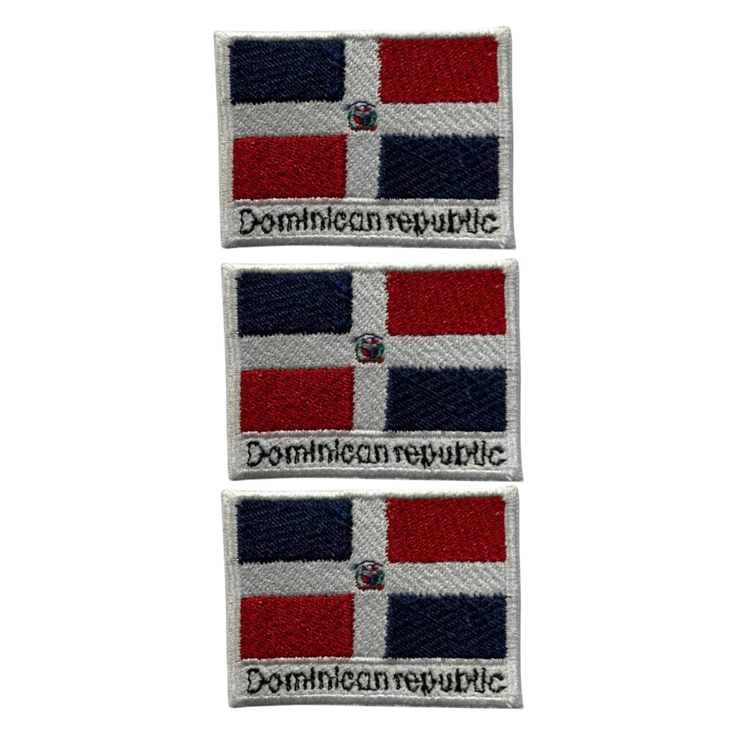 National Country Flag Iron On Patch, Set of 3, Embroidered Fabric Applique, 7cm x 5cm, Rectangular, United Kingdom Theme, for Jackets, Bags, Hats and Crafts (A-J)