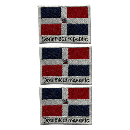 National Country Flag Iron On Patch, Set of 3, Embroidered Fabric Applique, 7cm x 5cm, Rectangular, United Kingdom Theme, for Jackets, Bags, Hats and Crafts (A-J)