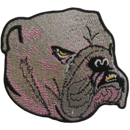 Angry Dog Face Embroidery Iron-On Patches for Clothing Sew-On Applique for DIY Crafts Denim Jackets Jeans Backpacks