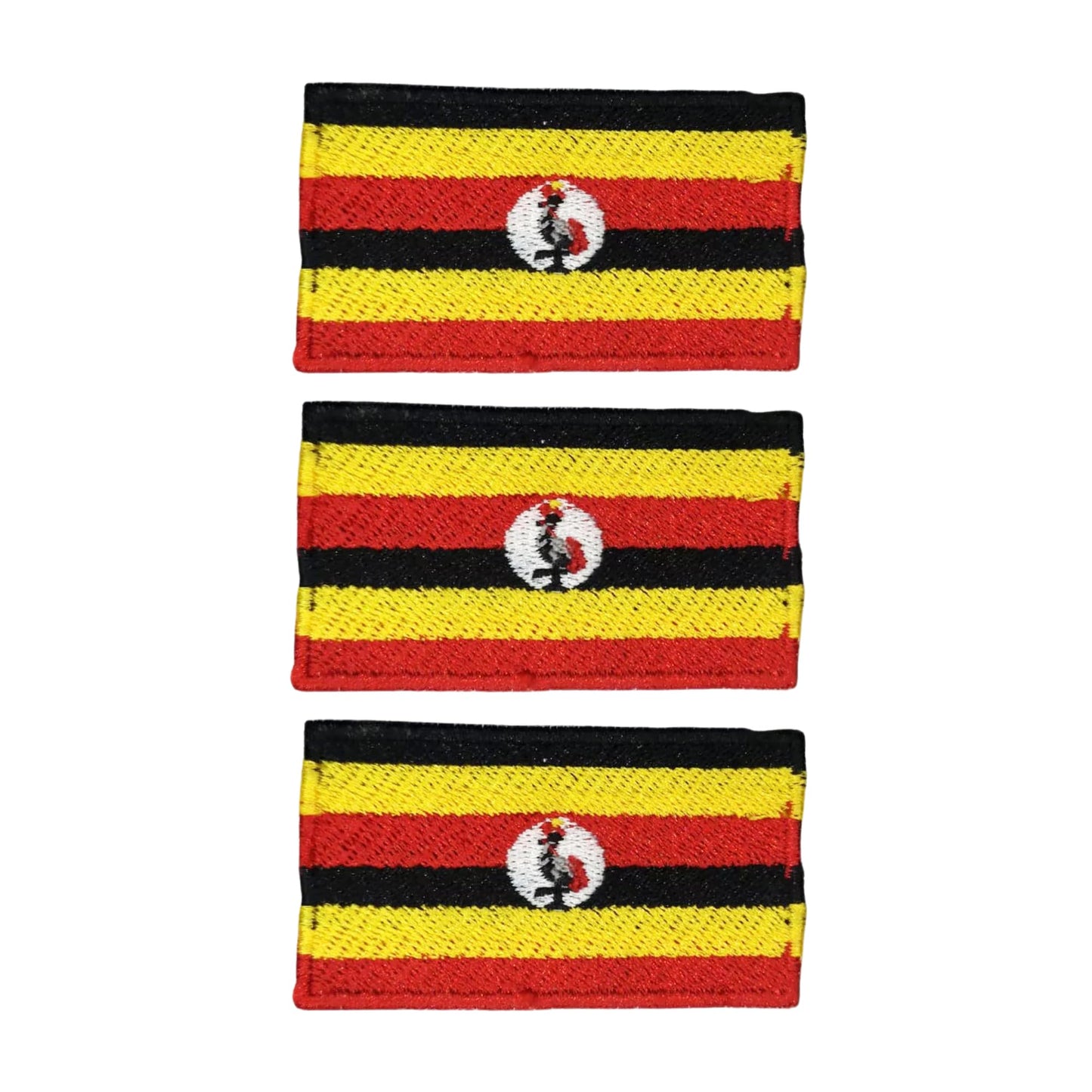 3 Pieces All Countries Flag Patches, 7×4 cm Embroidered Iron-On/Sew On National Flags, World Country Badge Appliques for Vest, Jacket, Backpack, Hat, (K-S)