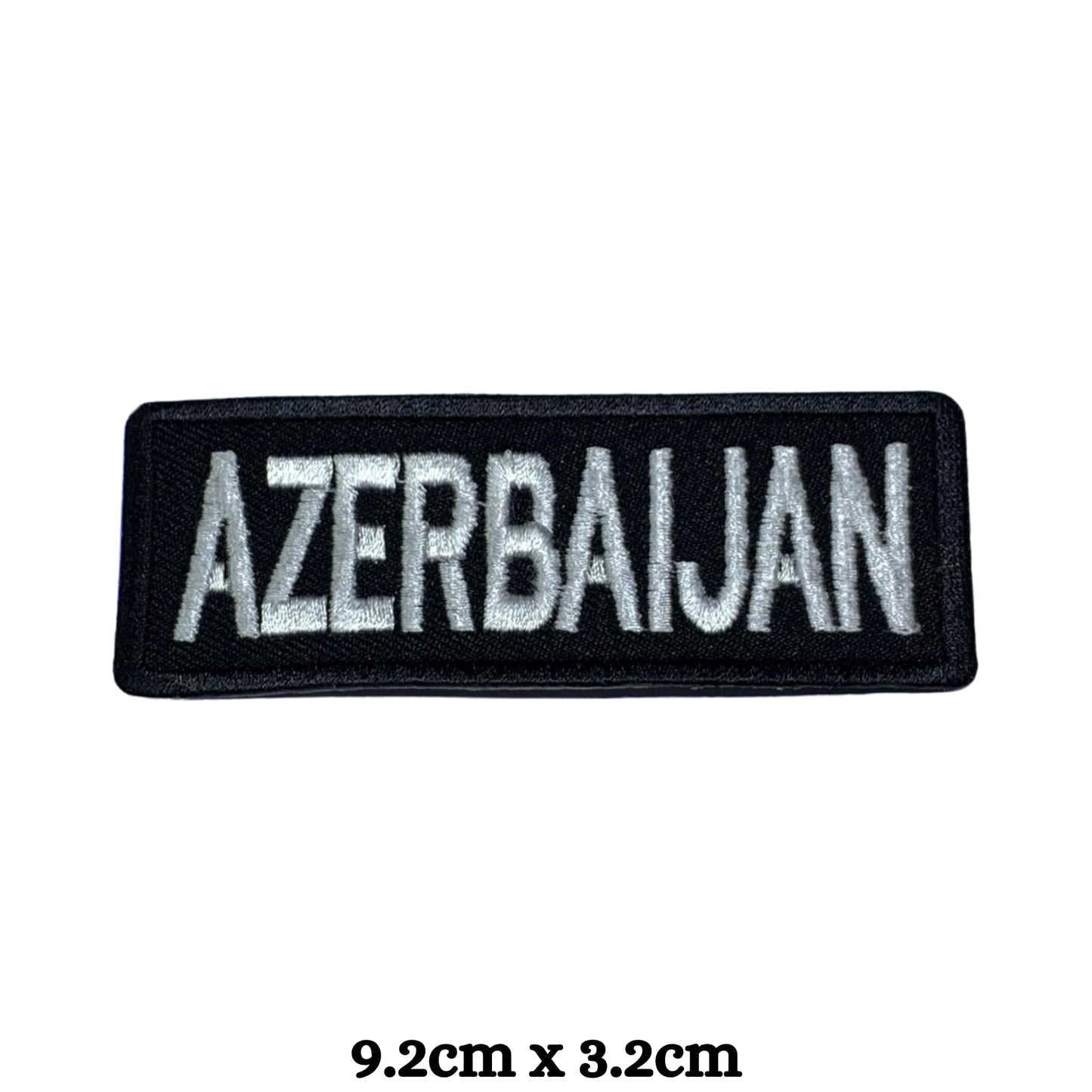 Azerbaijan Flag Embroidered Patches, Iron-On/Sew-On Applique, Shield, Round, Heart and Rectangle Flag Badges for Jackets, Bags, Uniforms, Various Sizes
