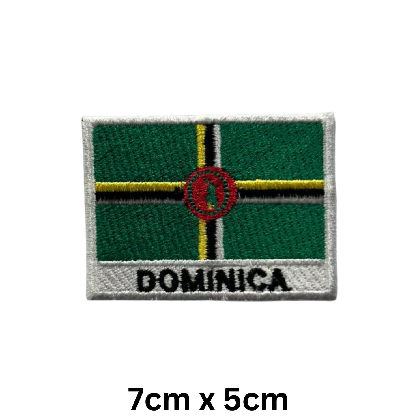 National Country Flag Iron On Patch, Set of 3, Embroidered Fabric Applique, 7cm x 5cm, Rectangular, United Kingdom Theme, for Jackets, Bags, Hats and Crafts (A-J)