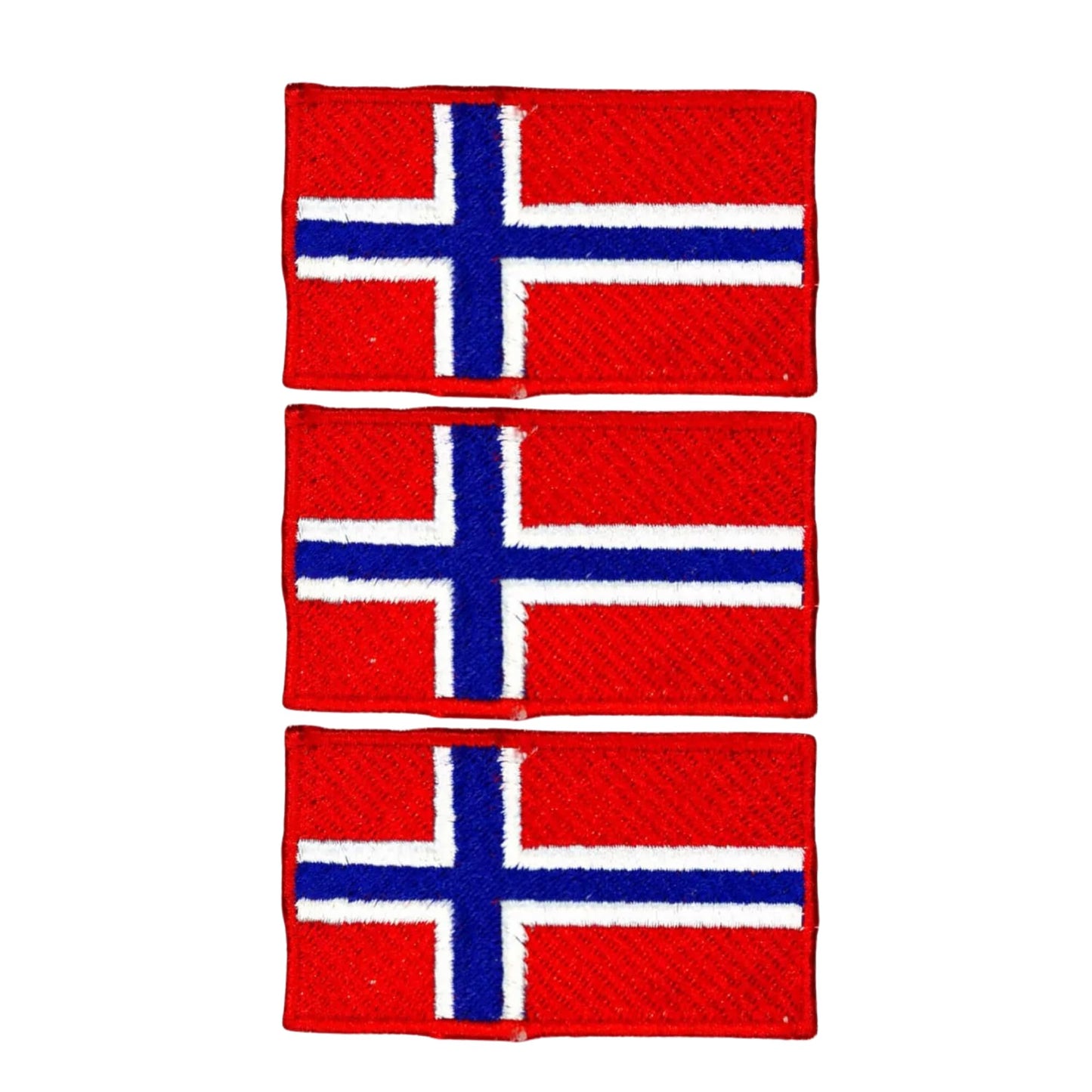 3 Pieces All Countries Flag Patches, 7×4 cm Embroidered Iron-On/Sew On National Flags, World Country Badge Appliques for Vest, Jacket, Backpack, Hat,(A-J)