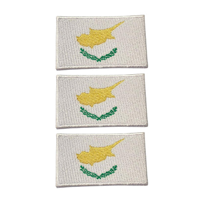 3 Pieces All Countries Flag Patches, 7×4 cm Embroidered Iron-On/Sew On National Flags, World Country Badge Appliques for Vest, Jacket, Backpack, Hat, (T-Z)