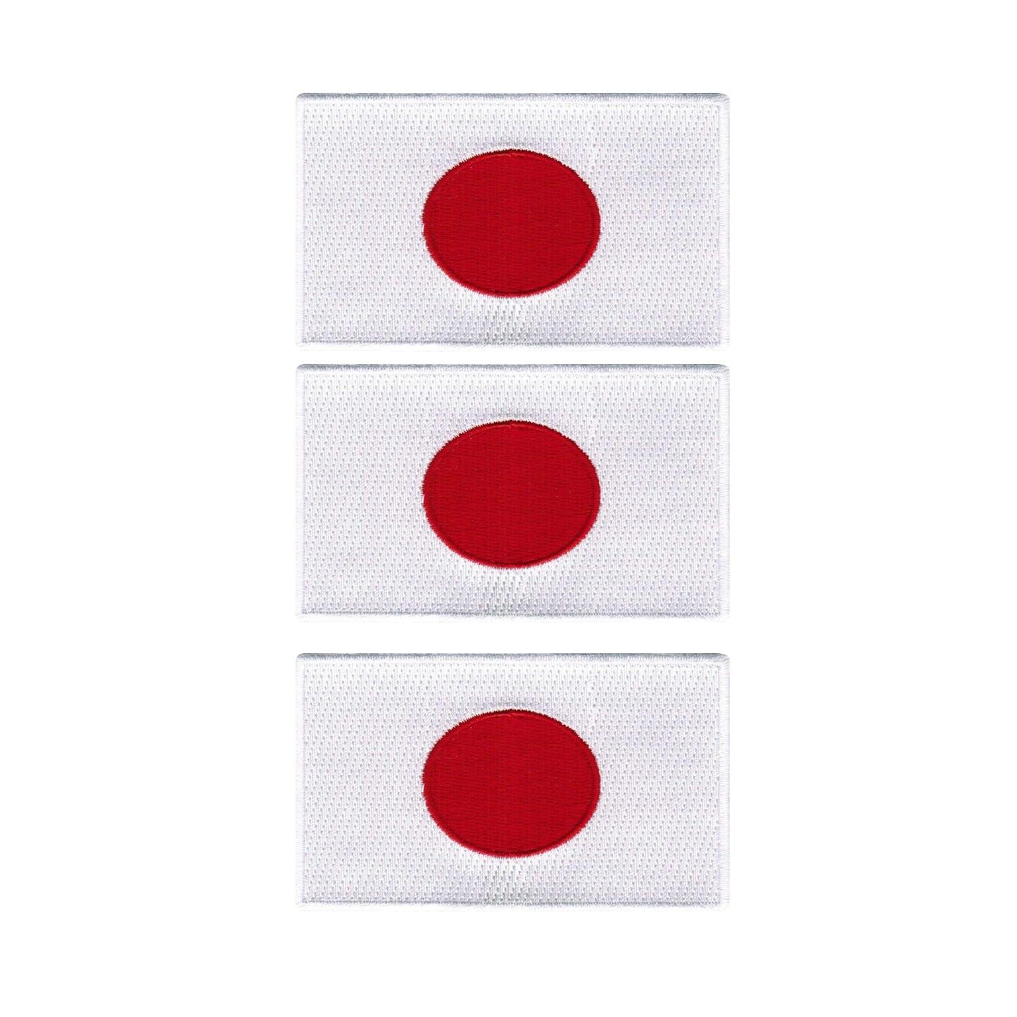3 Pieces All Countries Flag Patches, 7×4 cm Embroidered Iron-On/Sew On National Flags, World Country Badge Appliques for Vest, Jacket, Backpack, Hat,(A-J)