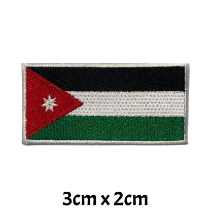 All Country Flag Patches (3 × 2 cm), Embroidered Iron-On/Sew On National Flags, Badge Traveler Gift Patch for Jacket, Backpack, Hat DIY Craft (T-Z)