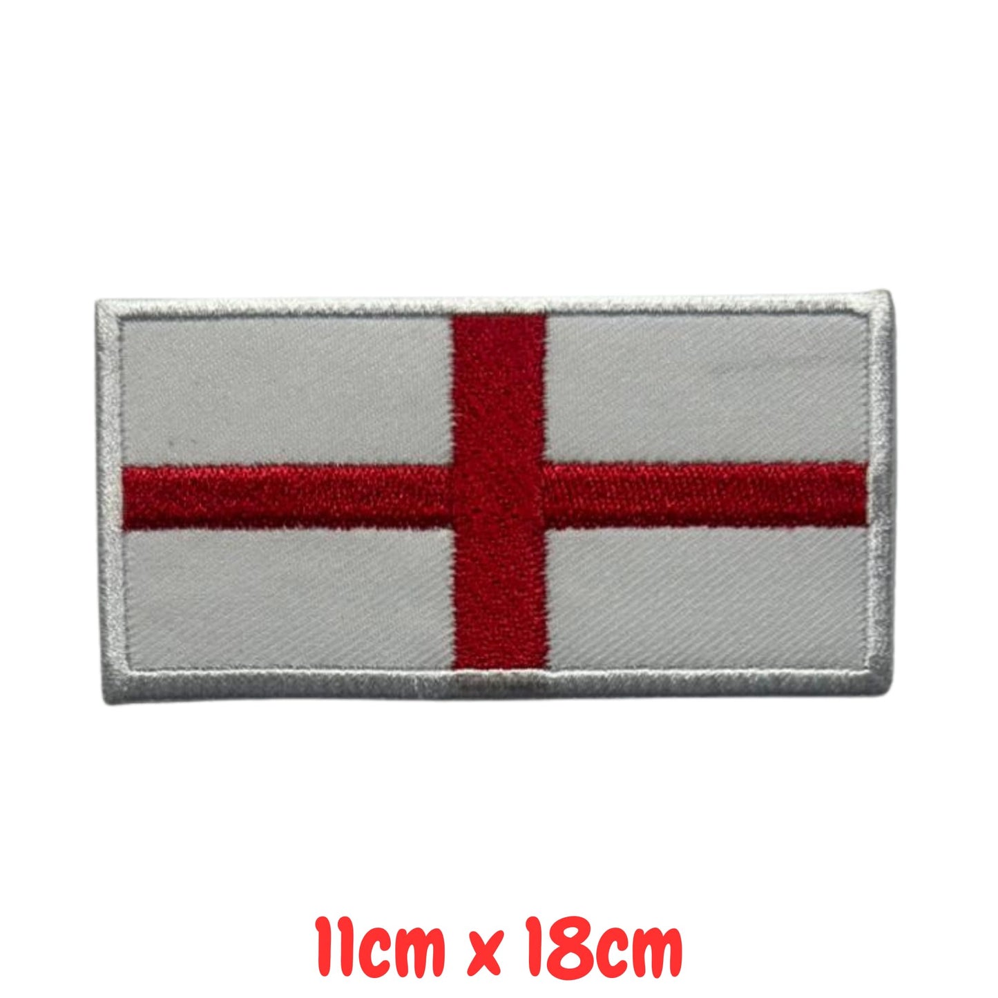 UK and England National Flag Embroidered Patches – Iron On/Sew On Badge in Different Shapes and Various Sizes for Jackets, Backpacks, Hats and DIY Crafts.