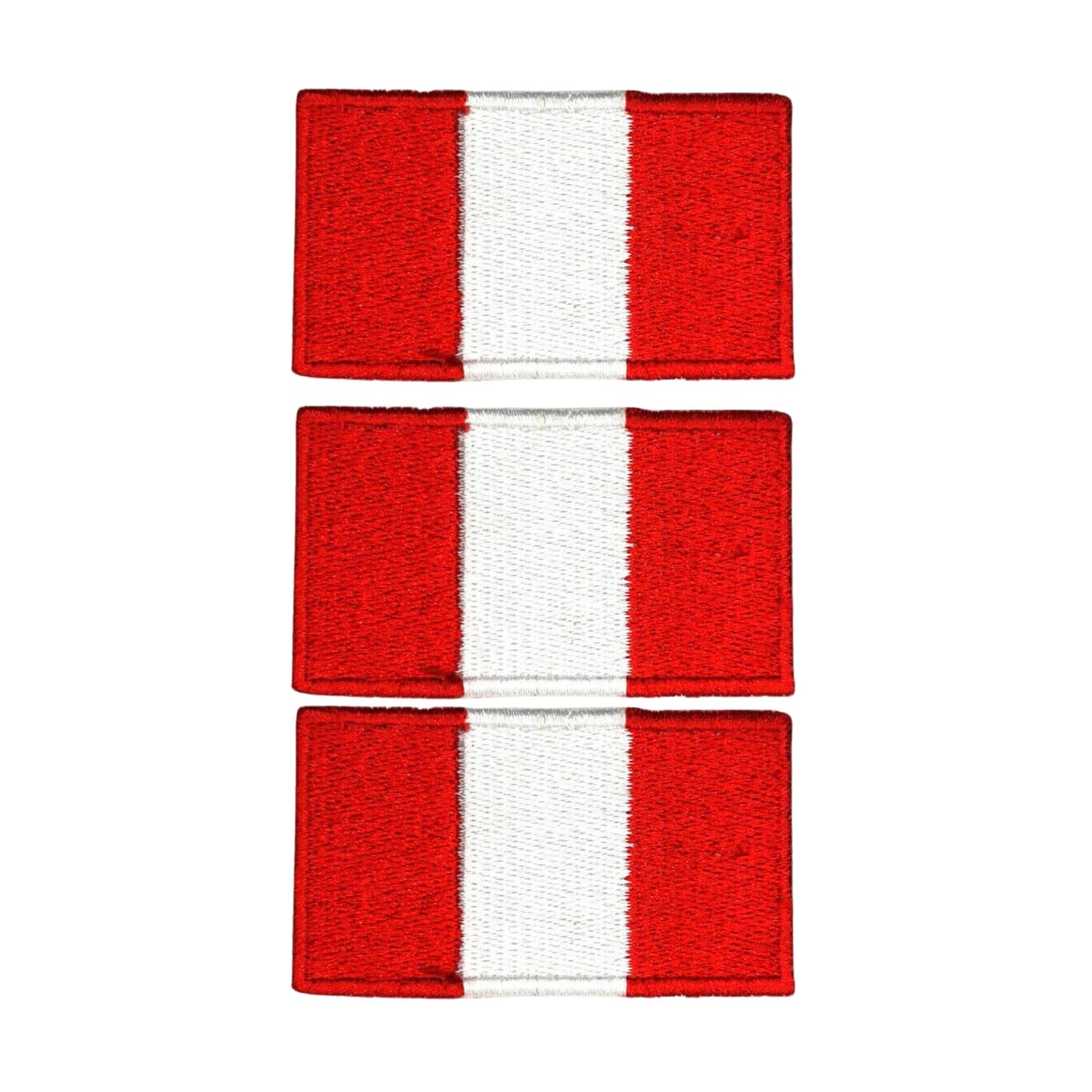3 Pieces All Countries Flag Patches, 7×4 cm Embroidered Iron-On/Sew On National Flags, World Country Badge Appliques for Vest, Jacket, Backpack, Hat, (T-Z)