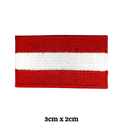 All Country Flag Patches (3 × 2 cm), Embroidered Iron-On/Sew On National Flags, Badge Traveler Gift Patch for Jacket, Backpack, Hat DIY Craft (K-S)