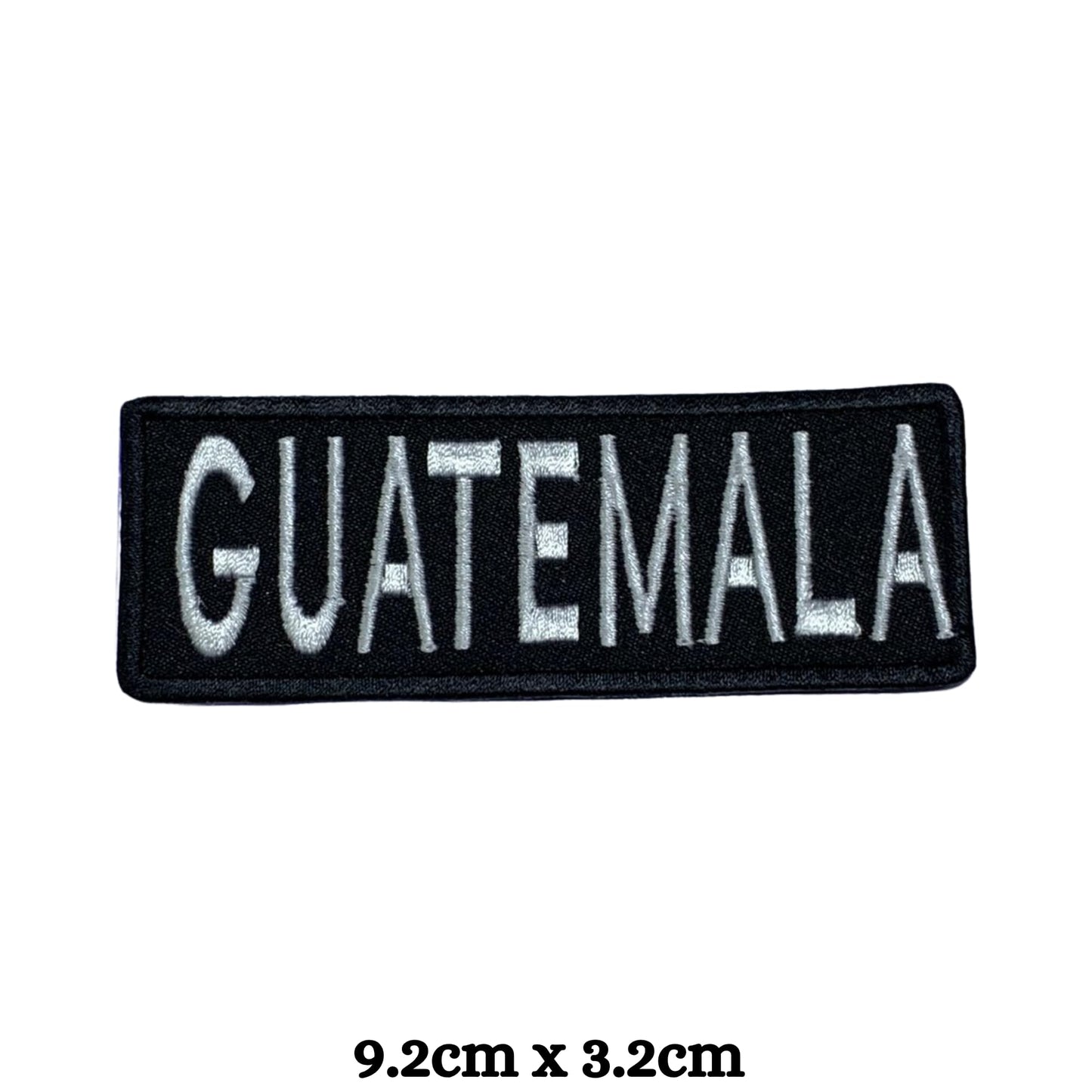 Guatemala Flag Embroidered Patch Set, Iron-On or Sew-On Applique Badges, Rectangle Shield Round Heart Shapes, for Jackets, Backpacks, Hats, Uniforms and Various Sizes