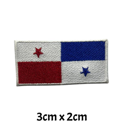 All Country Flag Patches (3 × 2 cm), Embroidered Iron-On/Sew On National Flags, Badge Traveler Gift Patch for Jacket, Backpack, Hat DIY Craft (T-Z)