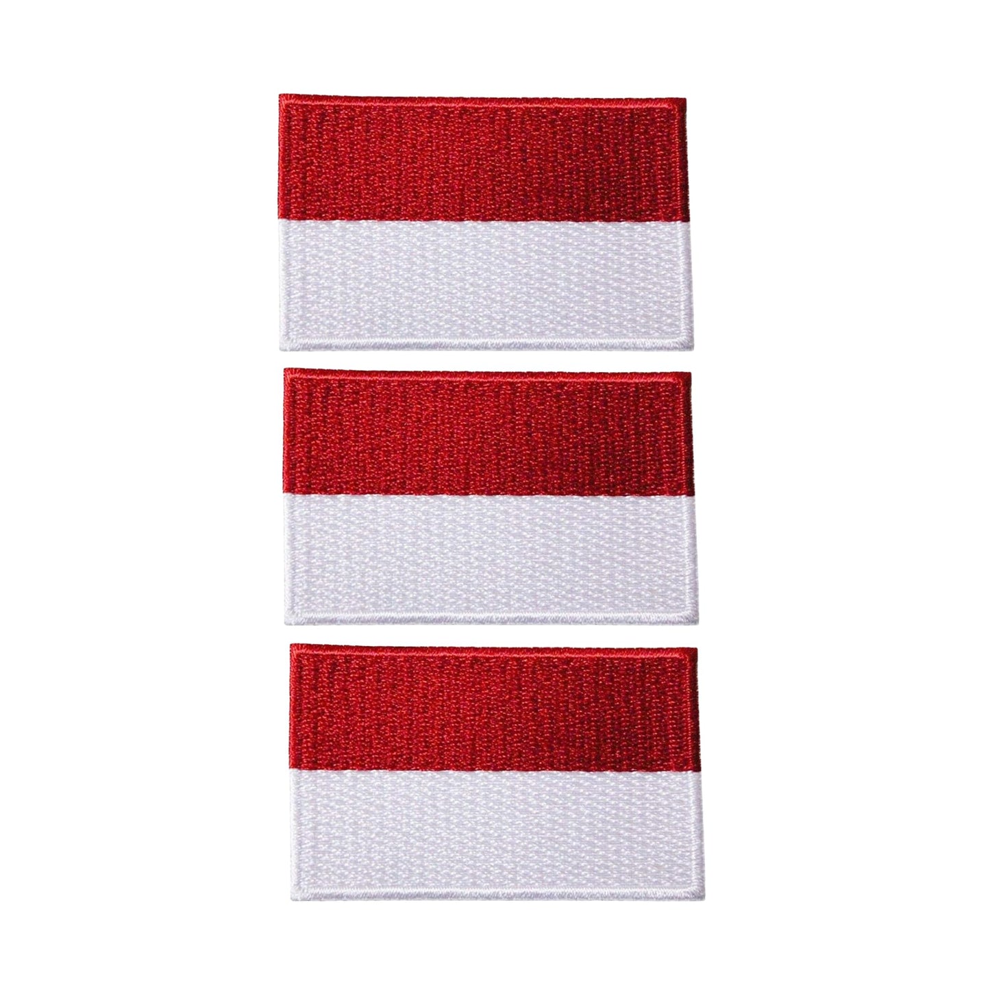 3 Pieces All Countries Flag Patches, 7×4 cm Embroidered Iron-On/Sew On National Flags, World Country Badge Appliques for Vest, Jacket, Backpack, Hat,(A-J)