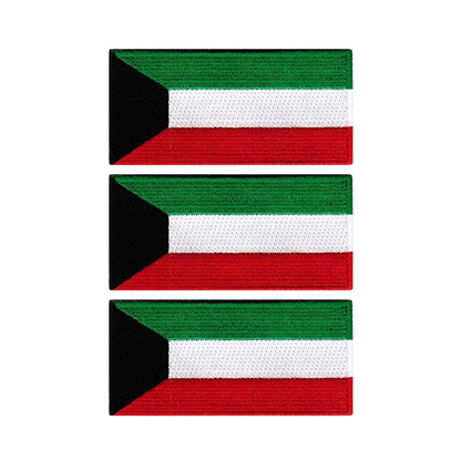 3 Pieces All Countries Flag Patches, 7×4 cm Embroidered Iron-On/Sew On National Flags, World Country Badge Appliques for Vest, Jacket, Backpack, Hat,(A-J)