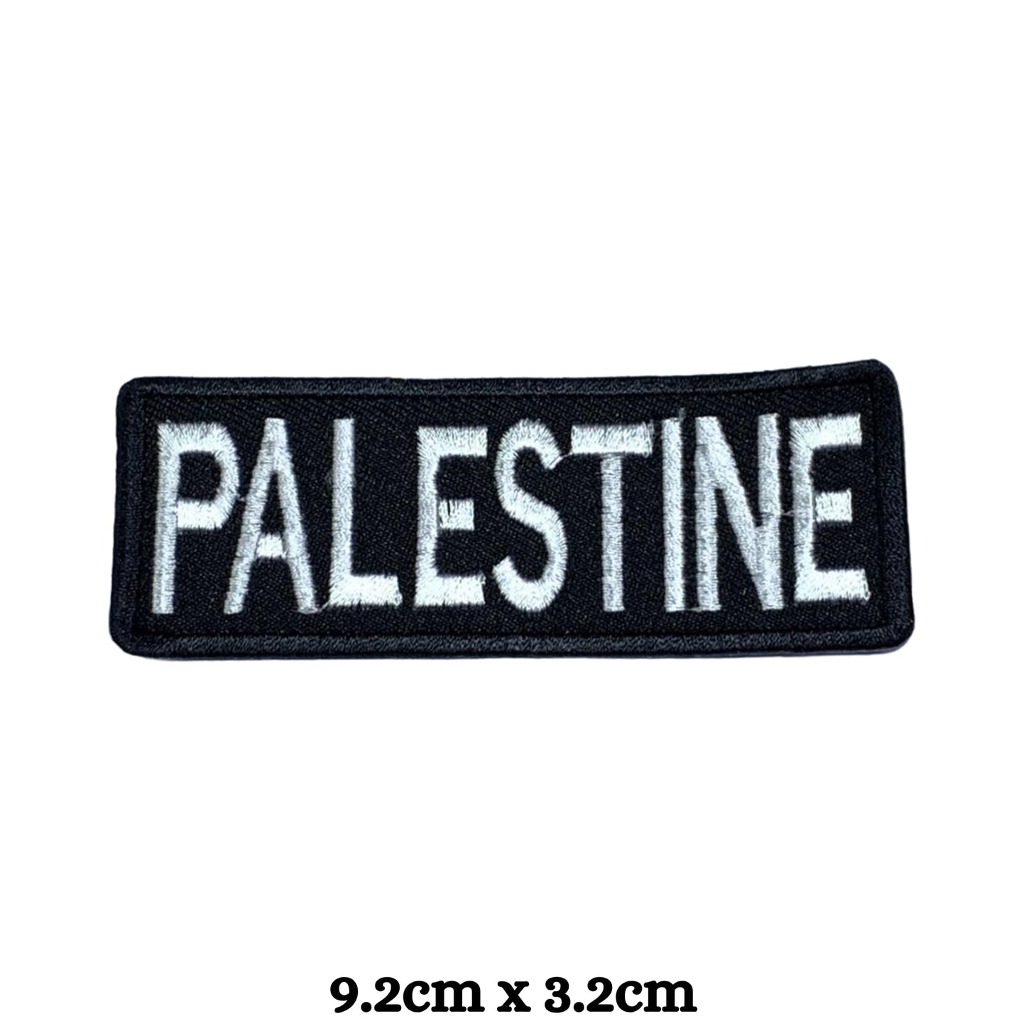 Palestine Flag Embroidered Patch Set, Iron-On or Sew-On Applique Badges, Rectangle Shield Round Heart Shapes, for Jackets, Backpacks, Hats, Uniforms and Various Sizes