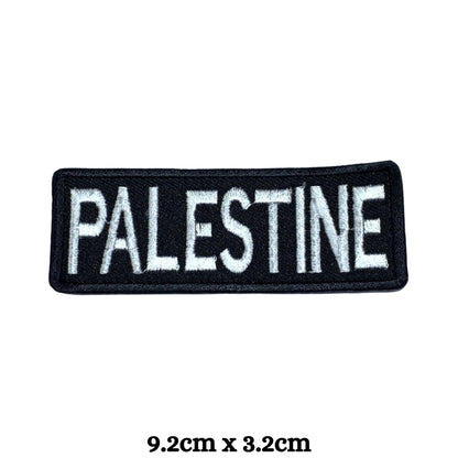 Palestine Flag Embroidered Patch Set, Iron-On or Sew-On Applique Badges, Rectangle Shield Round Heart Shapes, for Jackets, Backpacks, Hats, Uniforms and Various Sizes