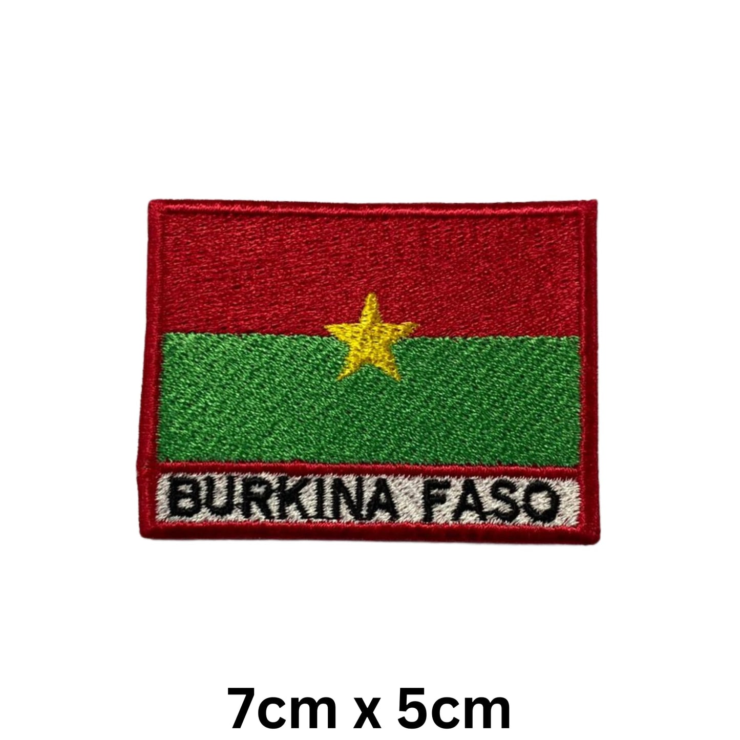 National Country Flag Iron On Patch, Set of 3, Embroidered Fabric Applique, 7cm x 5cm, Rectangular, United Kingdom Theme, for Jackets, Bags, Hats and Crafts (A-J)