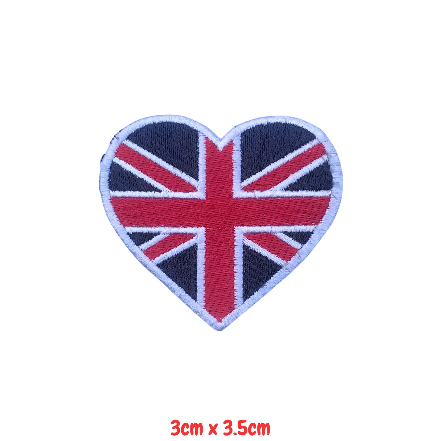 UK and England National Flag Embroidered Patches – Iron On/Sew On Badge in Different Shapes and Various Sizes for Jackets, Backpacks, Hats and DIY Crafts.