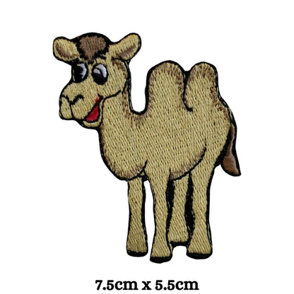 Camel Animal Embroidery Iron-On Patches for Clothing Sew-On Applique for DIY Crafts Denim Jackets Jeans Backpacks