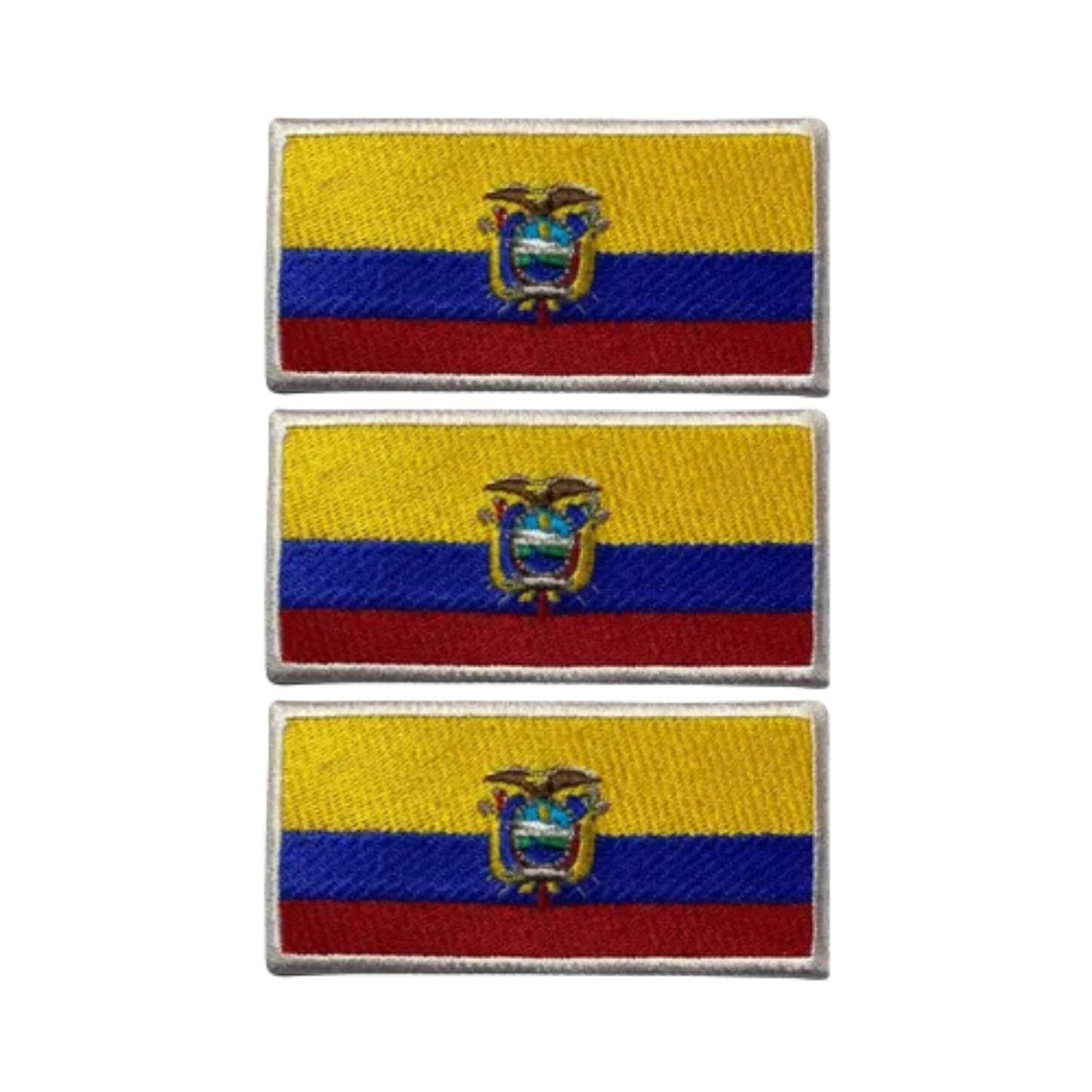 3 Pieces All Countries Flag Patches, 7×4 cm Embroidered Iron-On/Sew On National Flags, World Country Badge Appliques for Vest, Jacket, Backpack, Hat,(A-J)