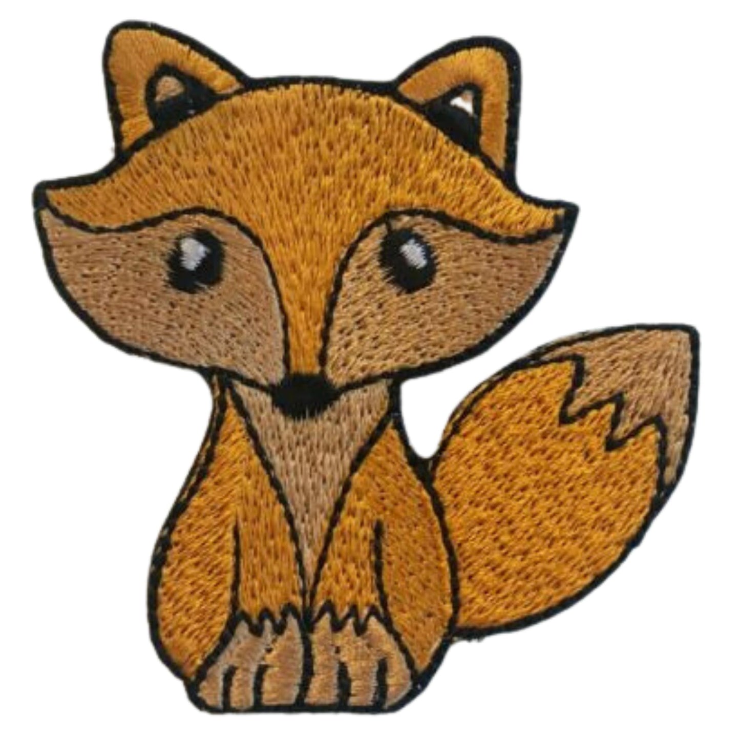 Little Fox Animal Embroidery Iron-On Patches for Clothing Sew-On Applique for DIY Crafts Denim Jackets Jeans Backpacks