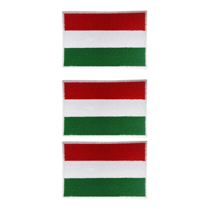 3 Pieces All Countries Flag Patches, 7×4 cm Embroidered Iron-On/Sew On National Flags, World Country Badge Appliques for Vest, Jacket, Backpack, Hat, (K-S)