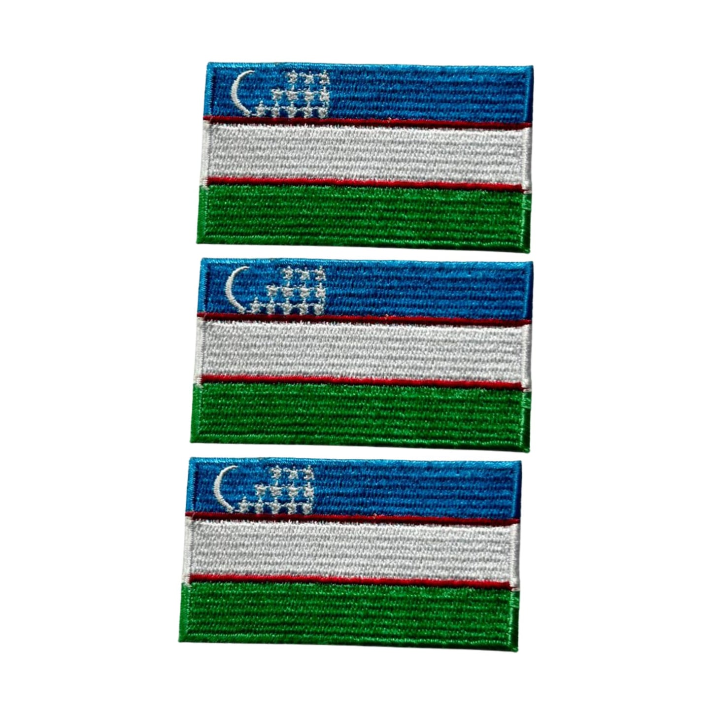 3 Pieces All Countries Flag Patches, 7×4 cm Embroidered Iron-On/Sew On National Flags, World Country Badge Appliques for Vest, Jacket, Backpack, Hat, (T-Z)