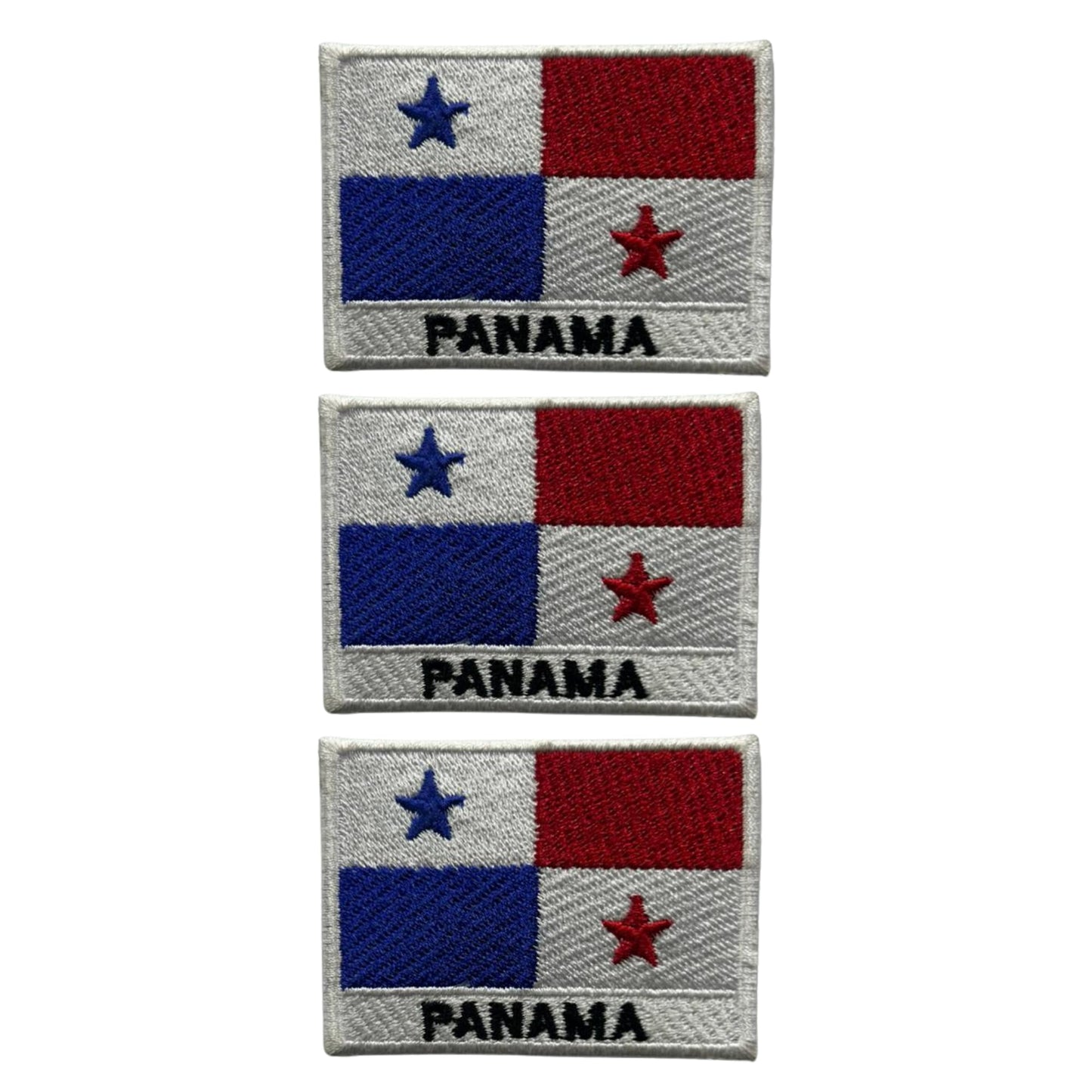 National Country Flag Iron On Patch, Set of 3, Embroidered Fabric Applique, 7cm x 5cm, Rectangular, United Kingdom Theme, for Jackets, Bags, Hats and Crafts (A-J)