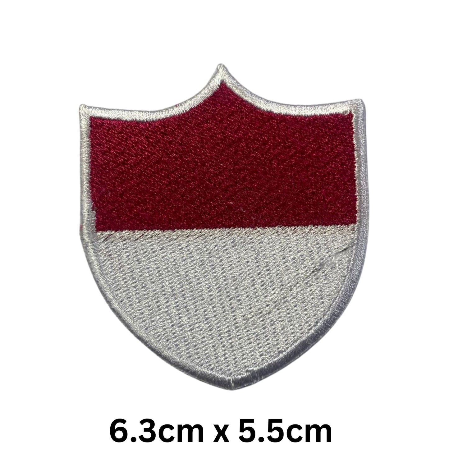 Monaco Flag Embroidered Patch Set, Iron-On or Sew-On Applique Badges, Rectangle Shield Round Heart Shapes, for Jackets, Backpacks, Hats, Uniforms and Various Sizes