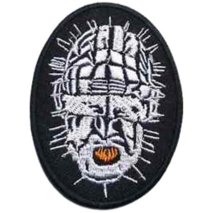 Pinhead Hell Embroidery Iron-On Patches for Clothing Sew-On Applique for DIY Crafts Denim Jackets Jeans Backpacks