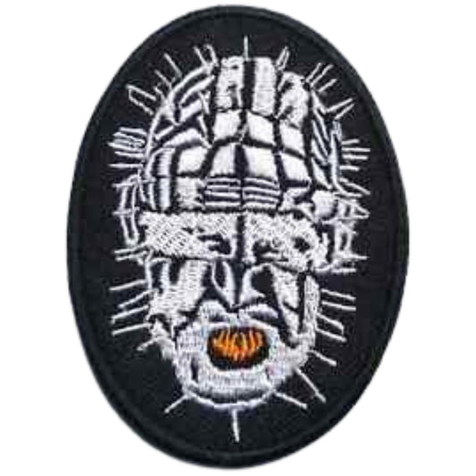 Pinhead Hell Embroidery Iron-On Patches for Clothing Sew-On Applique for DIY Crafts Denim Jackets Jeans Backpacks