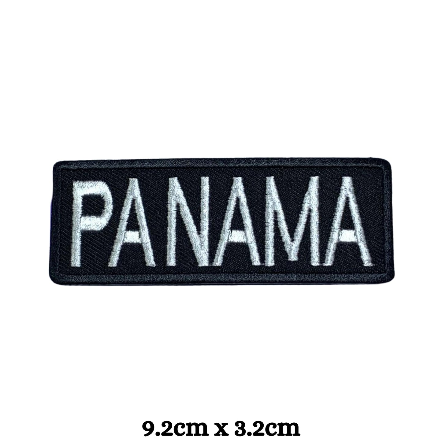 Panama Flag Embroidered Patches, Iron-On/Sew-On Applique, Shield, Round, Heart and Rectangle Flag Badges for Jackets, Bags, Uniforms, Various Sizes