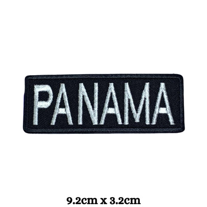Panama Flag Embroidered Patches, Iron-On/Sew-On Applique, Shield, Round, Heart and Rectangle Flag Badges for Jackets, Bags, Uniforms, Various Sizes