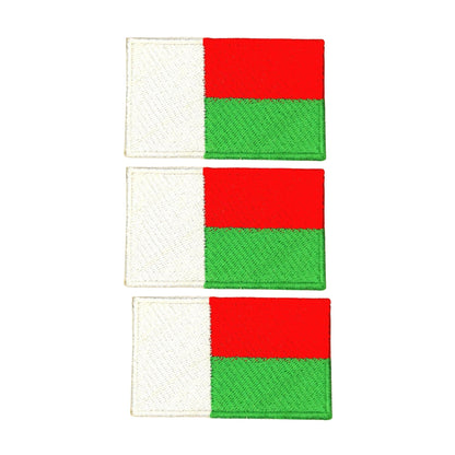 3 Pieces All Countries Flag Patches, 7×4 cm Embroidered Iron-On/Sew On National Flags, World Country Badge Appliques for Vest, Jacket, Backpack, Hat, (T-Z)