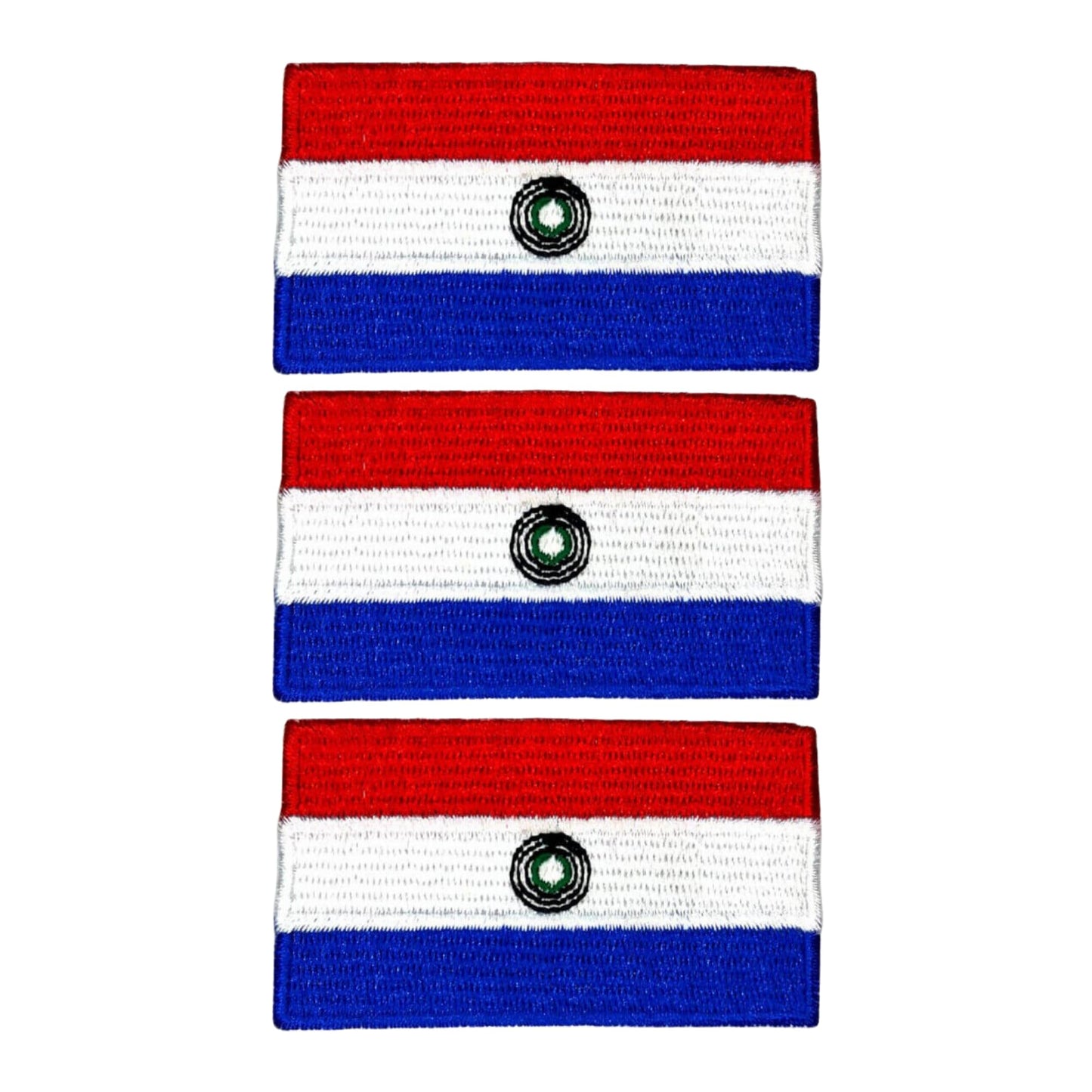 3 Pieces All Countries Flag Patches, 7×4 cm Embroidered Iron-On/Sew On National Flags, World Country Badge Appliques for Vest, Jacket, Backpack, Hat,(A-J)