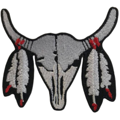 Bull Face Embroidery Iron-On Patches for Clothing Sew-On Applique for DIY Crafts Denim Jackets Jeans Backpacks