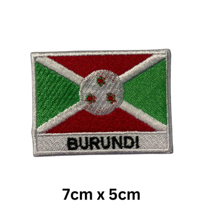 National Country Flag Iron On Patch, Set of 3, Embroidered Fabric Applique, 7cm x 5cm, Rectangular, United Kingdom Theme, for Jackets, Bags, Hats and Crafts (A-J)