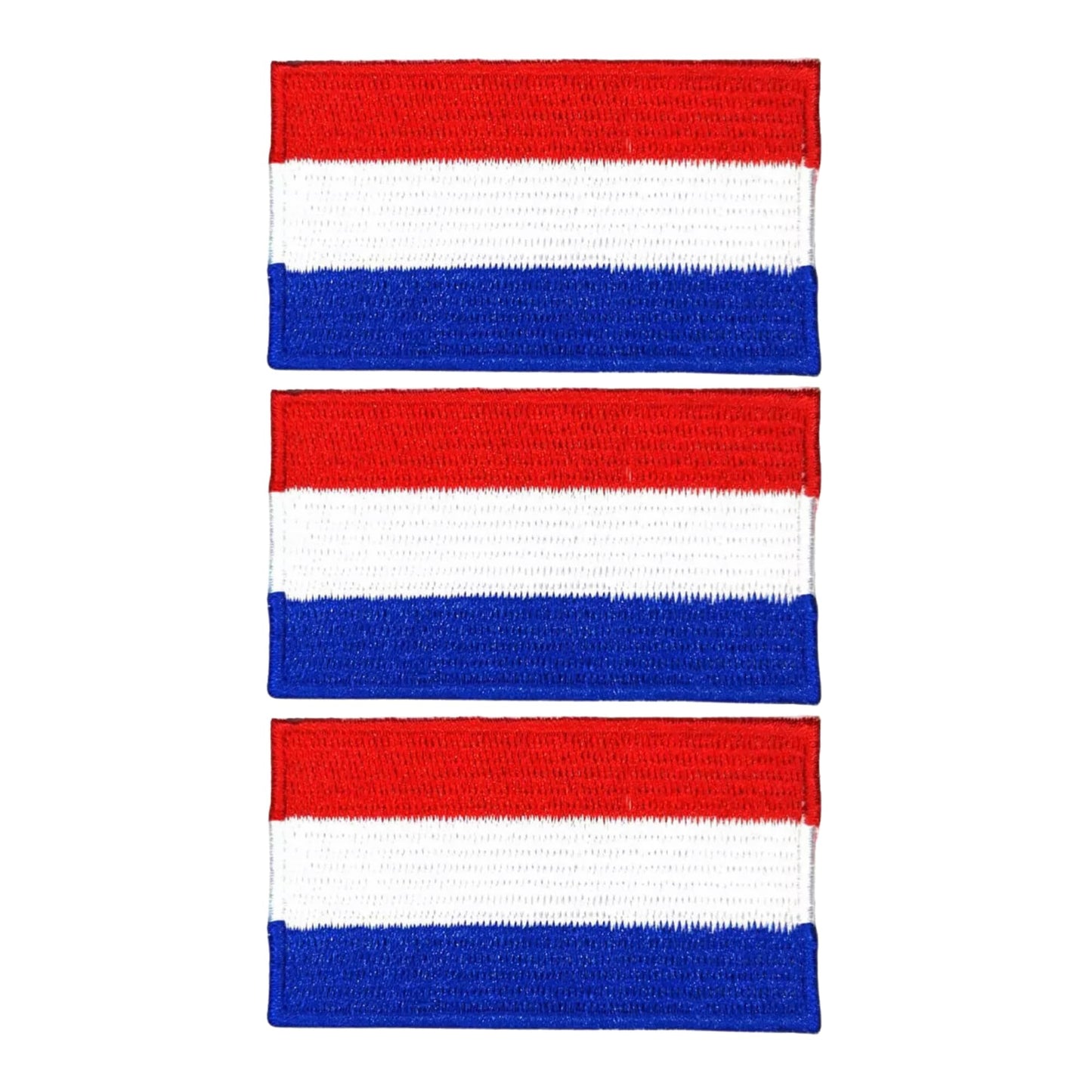 3 Pieces All Countries Flag Patches, 7×4 cm Embroidered Iron-On/Sew On National Flags, World Country Badge Appliques for Vest, Jacket, Backpack, Hat,(A-J)